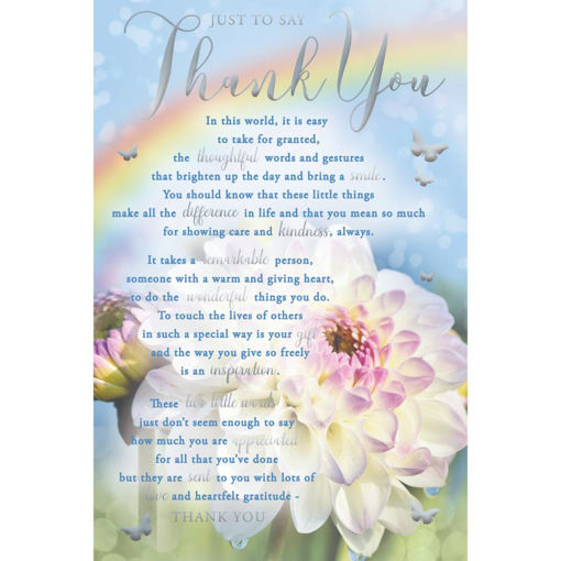 Picture of JUST TU SAY THANK YOU CARD